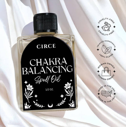 Chakra Balancing Spell Oil - Energy Alignment