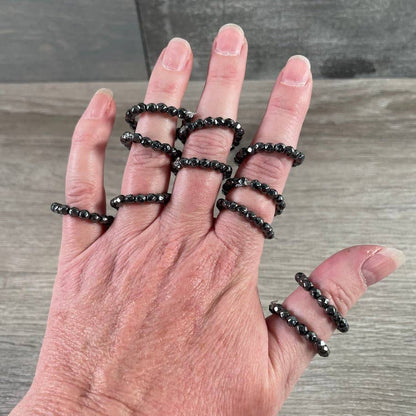 Hematite Stretch Ring | Adjustable Crystal Jewelry