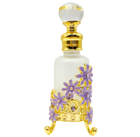 Perfume Bottle - Style 2 - Blue Flowers