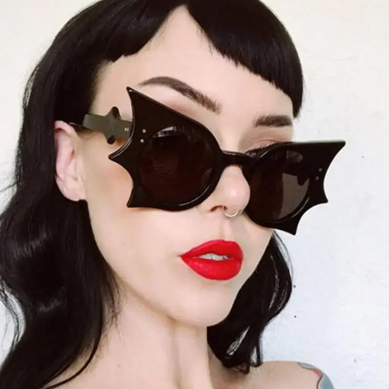 Y2K Gothic Bat Sunglasses