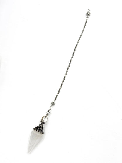 Clear Quartz Double Cap Pendulum