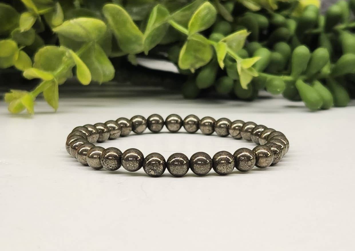 6mm Pyrite Bracelet