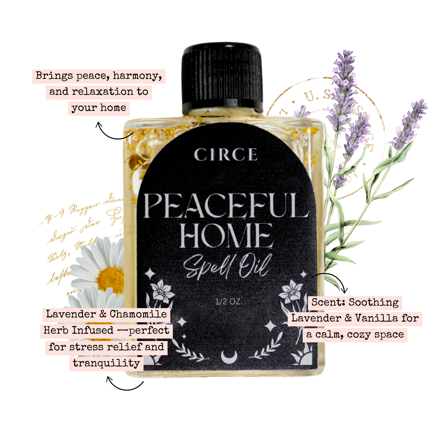 Peaceful Home Ritual Oil – 0.5 oz House Cleansing Oil