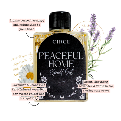 Peaceful Home Ritual Oil – 0.5 oz House Cleansing Oil