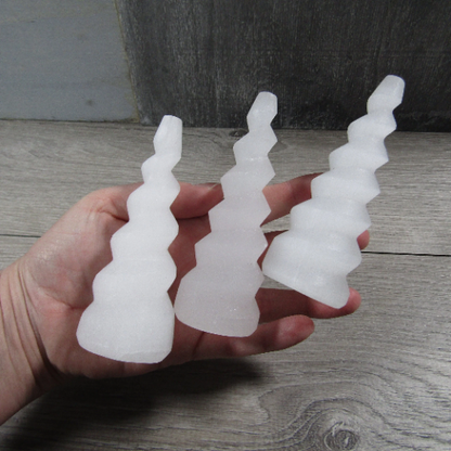 Selenite Obelisk and Tower Crystals