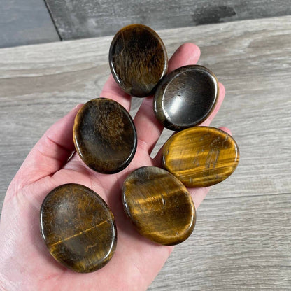 Oval Gemstone Worry Stones – Polished Pocket Crystals
