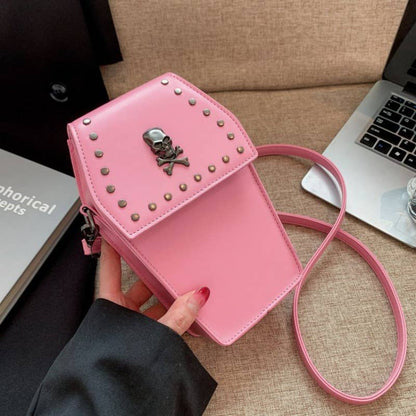 Gothic Vintage Cross Studded Crossbody Bag