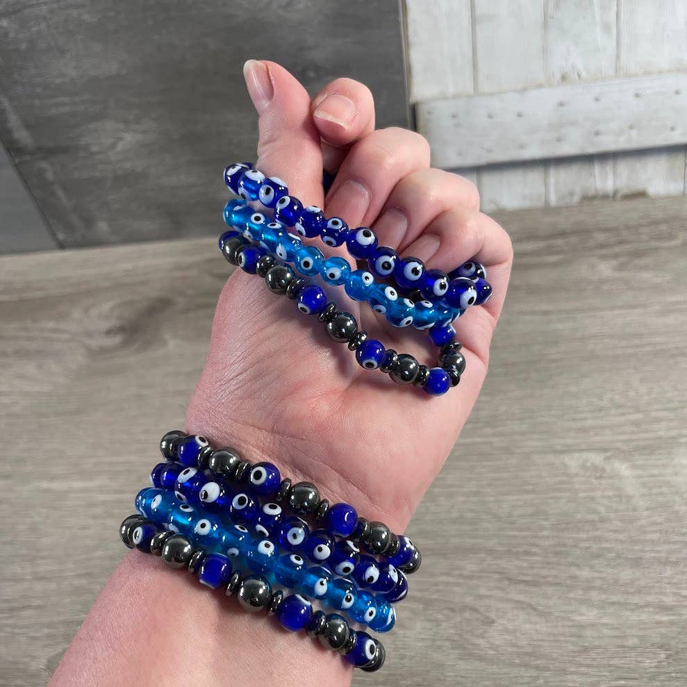 Evil Eye Protection Beaded Bracelet