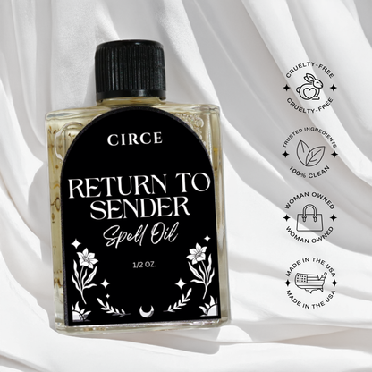Return To Sender Spell Oil – 1/2 oz Protection & Reversal