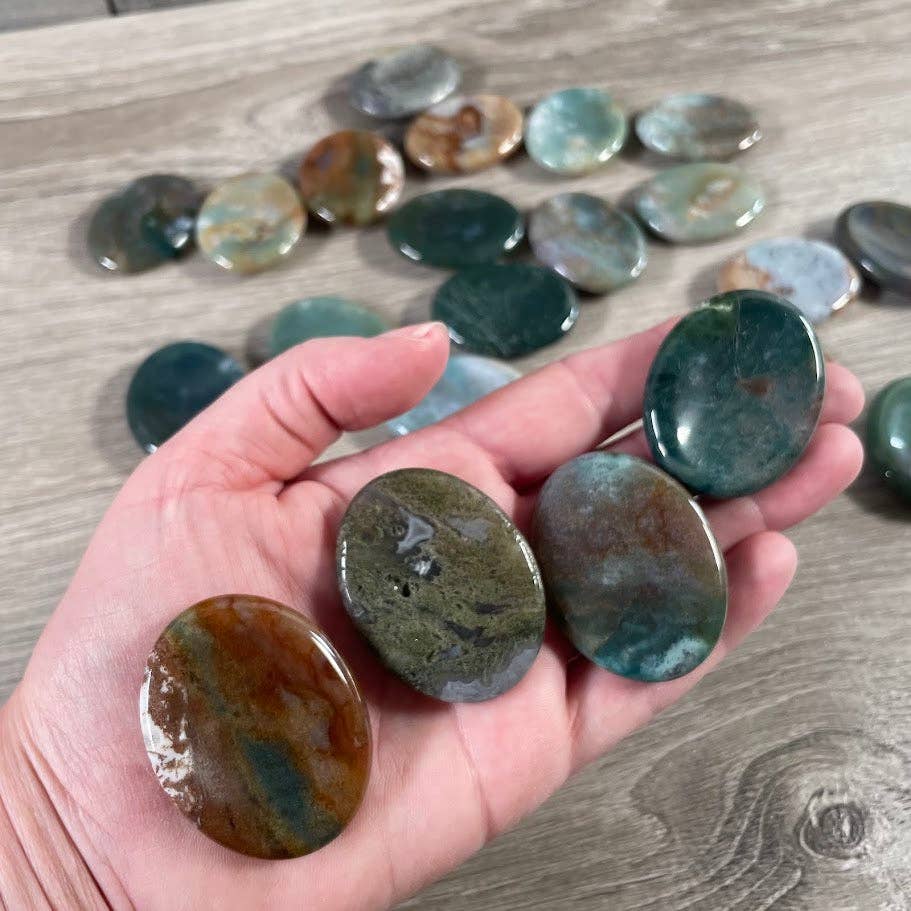 Oval Gemstone Worry Stones – Bulk Polished Pocket Crystals
