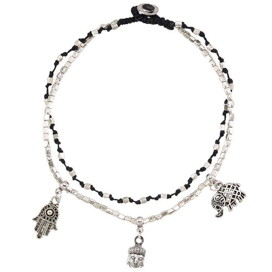 Buddhist Mantra Charm Anklet