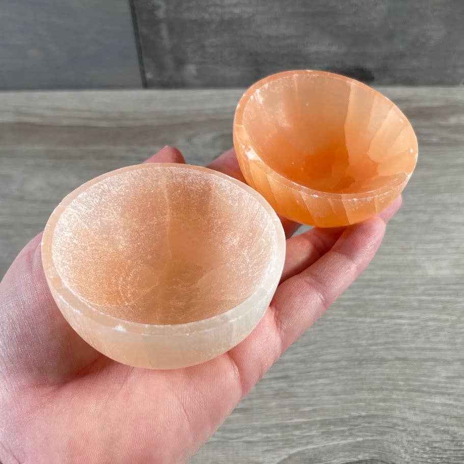 Selenite Bowls – Assorted Shapes & Sizes | Crystal Charging Bowls