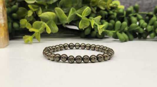 6mm Pyrite Bracelet