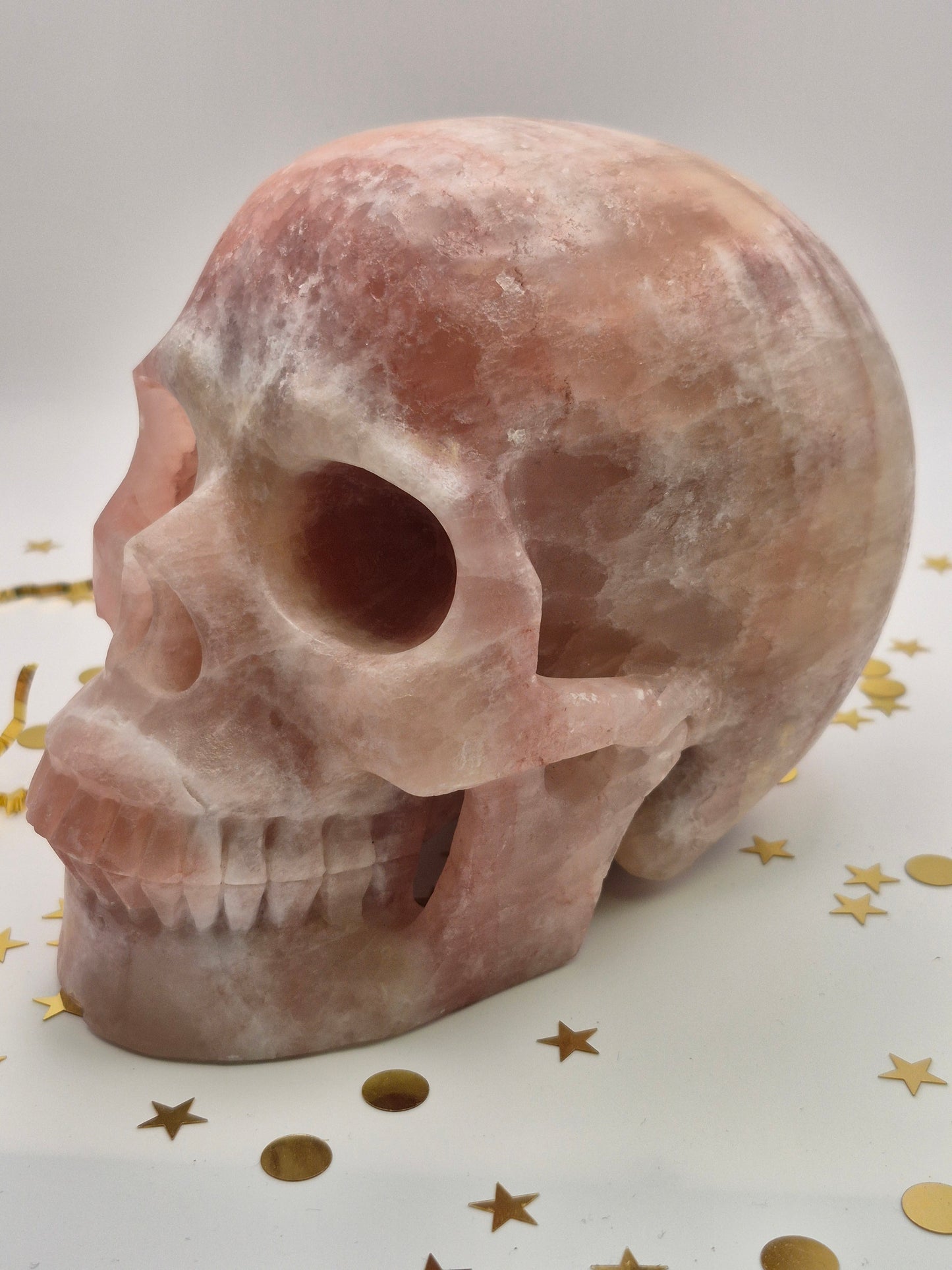 Pink Calcite Skull