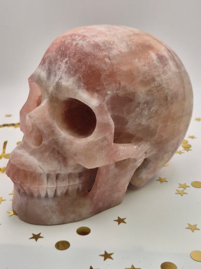 Pink Calcite Skull