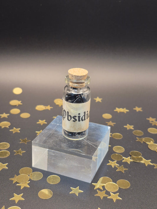 Obsidian Chip Bottle