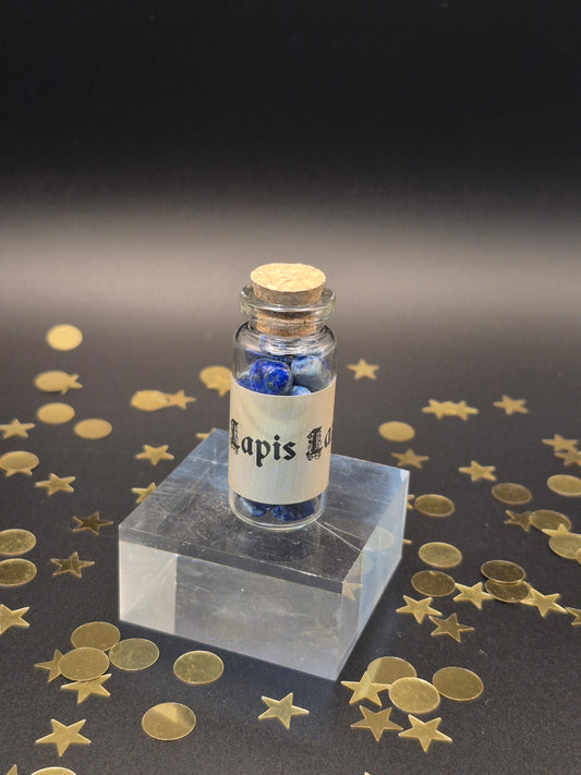 Lapis Lazuli Chip Bottle
